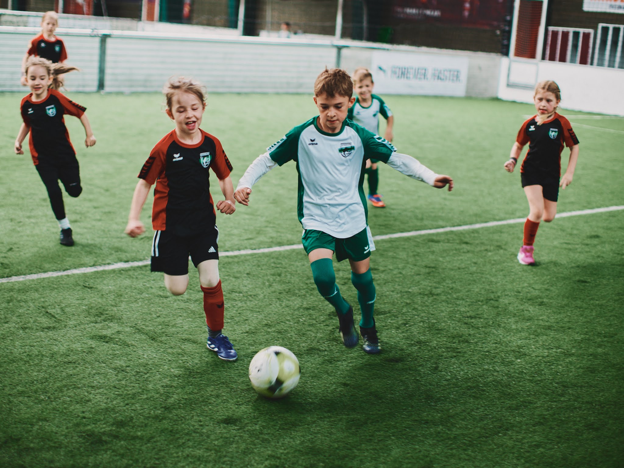 Es wird natürlich viel gekickt.